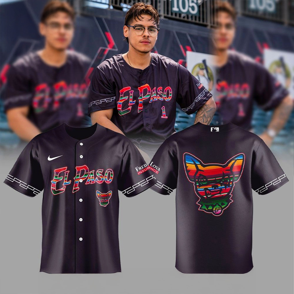 El Paso Chihuahuas Sarape 25 Jersey El Paso Chihuahuas Merch Gifts For Baseball Fans