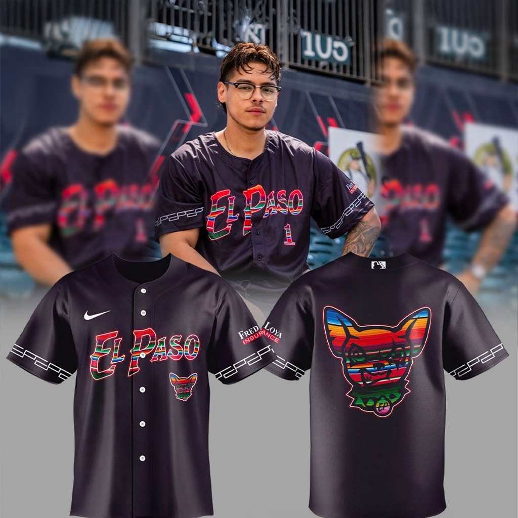 El Paso Chihuahuas Sarape 25 Jersey El Paso Chihuahuas Merch Gifts For Baseball Lovers