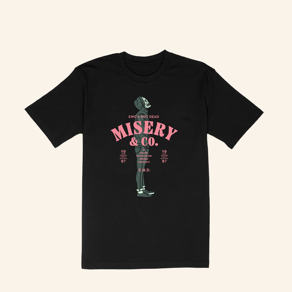Emoï¿½s Not Dead Merch Misery And Co T-Shirt Gifts For Dad