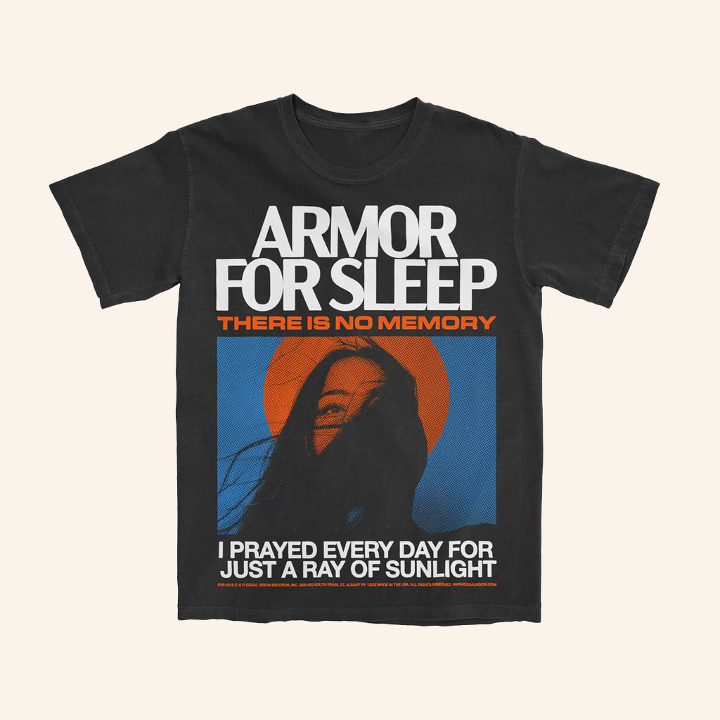 Equal Vision Merch Armor For Sleep Prayed Black T-Shirt Gifts For Her