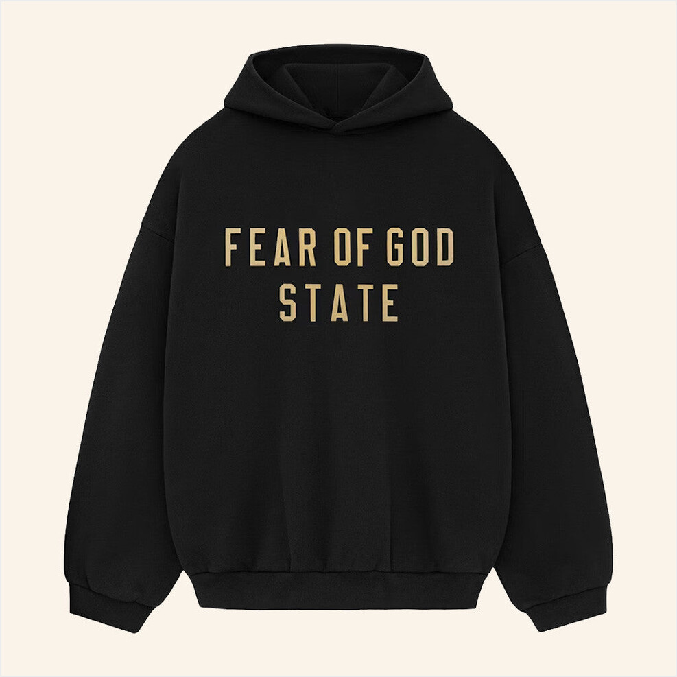 Essentials Fear Of God Black Hoodie Underground Clothing Merch Birthday Gifts For Husband