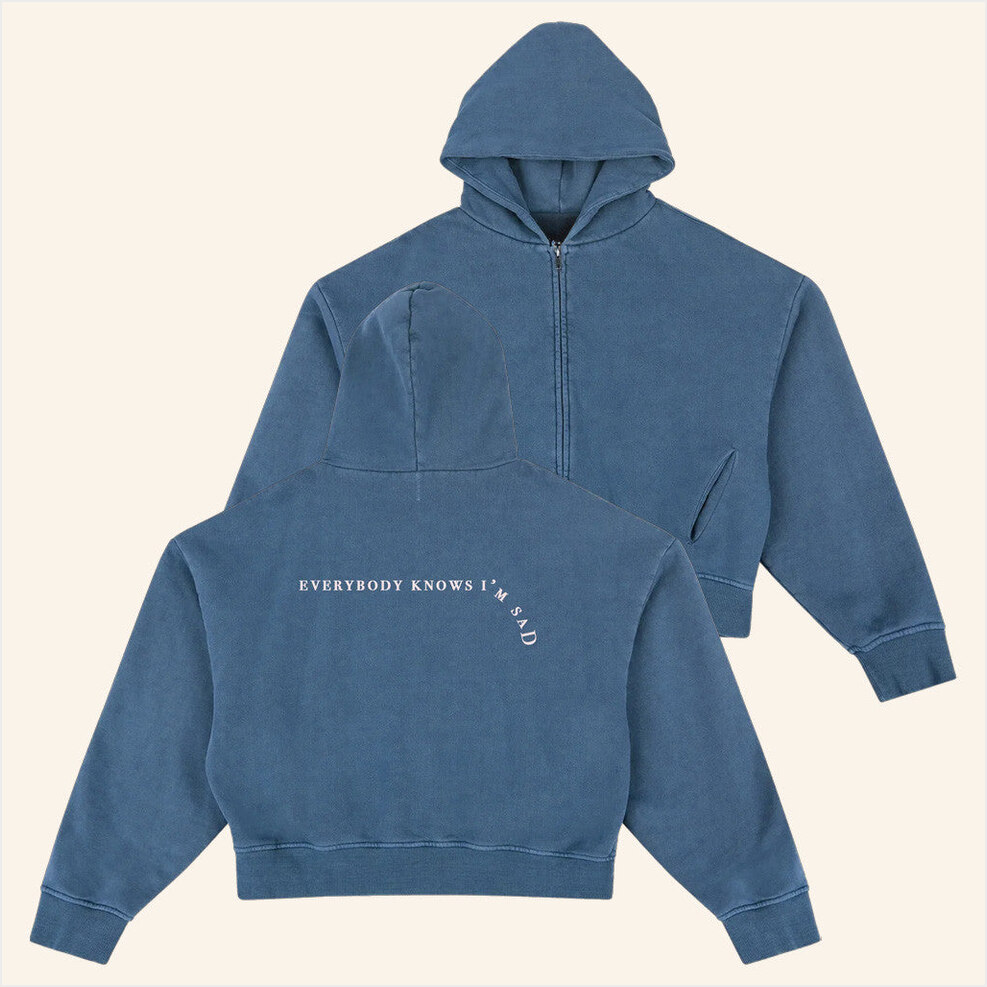 Everybody Knows I'm Sad Zip Hoodie Marina Merch Best Friend Birthday Gifts Christmas Presents