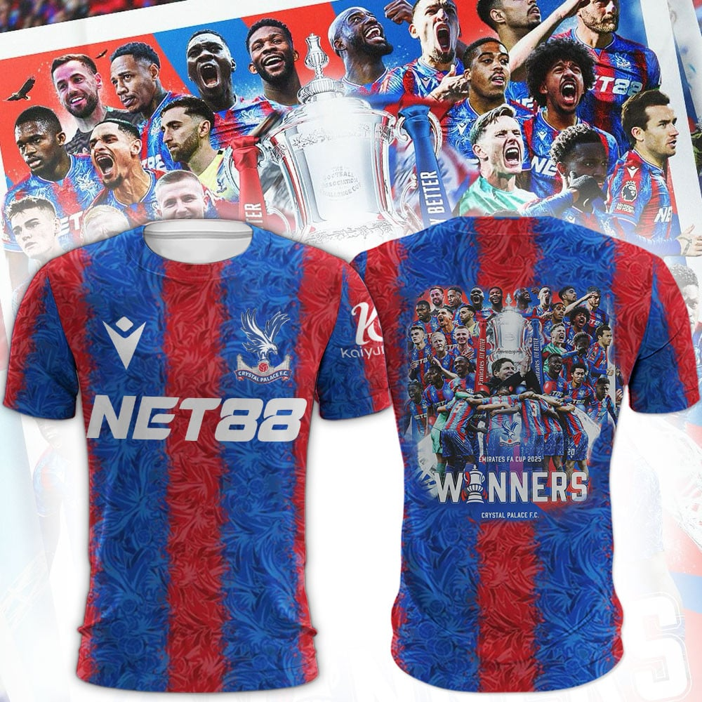 FA Cup Winners Crystal Palace Football Club Players 2025 Jersey Crystal Palace Merch For Fans