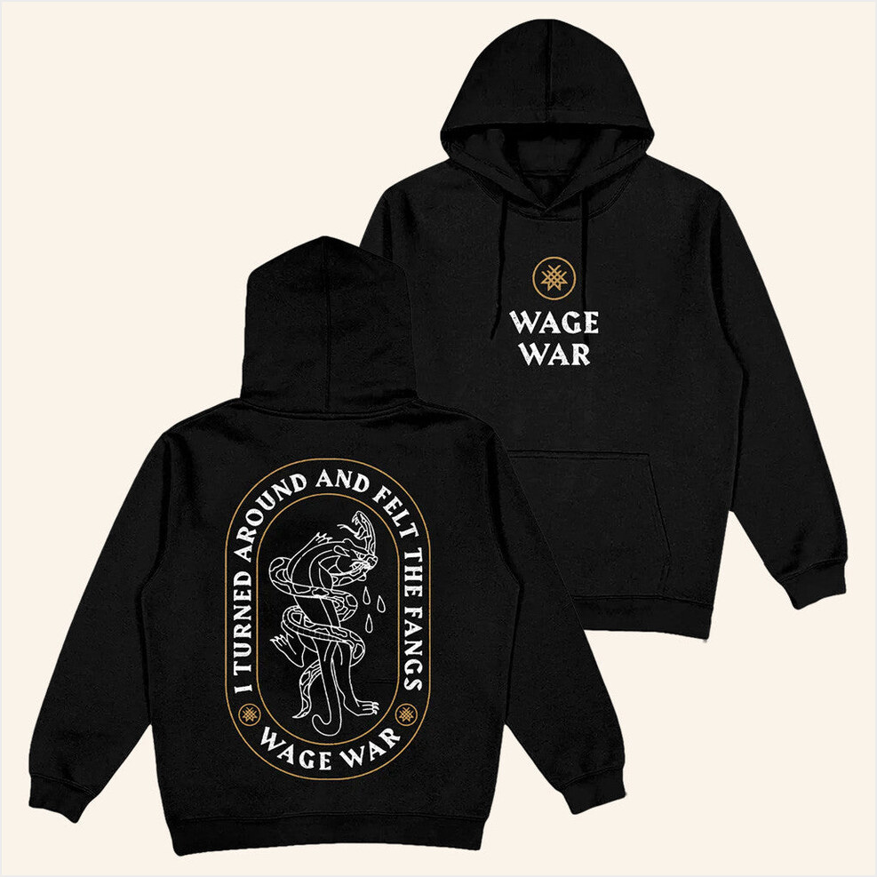 Fangs Hoodie Wagewar Band Merch Birthday Gifts For Him Gifts For Best Friend Christmas Presents