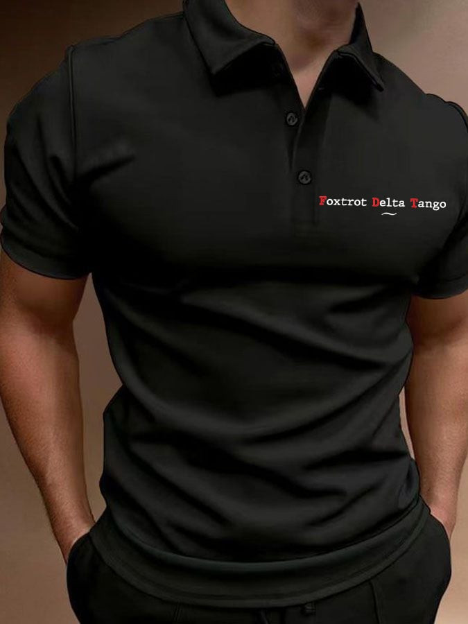 FDT Polo Shirt Foxtrot Delta Tango Shirt Anti Trump Merch Gifts For Father