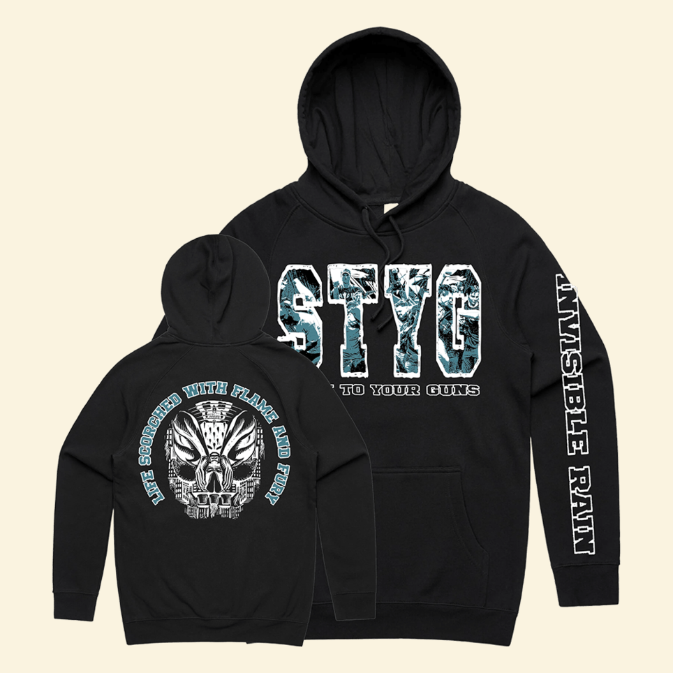 Flame And Fury Hoodie Stick To Your Guns Merch Birthday Gifts For Dad Hardcore Style Hoodie