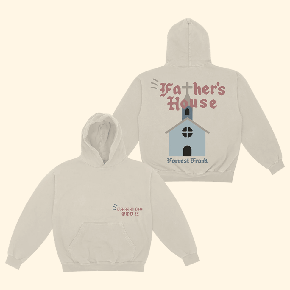 Forrest Frank Tour Merch Child Of God Hoodie Forrest Frank Merch Father's House Cream Hoodie
