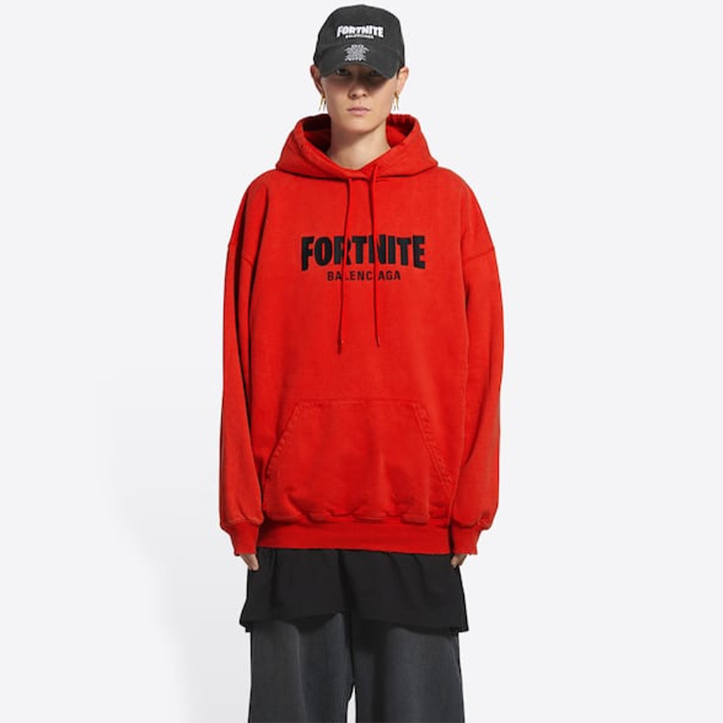 Fortnite Balenciaga Hoodie Red Gift Ideas For Friends