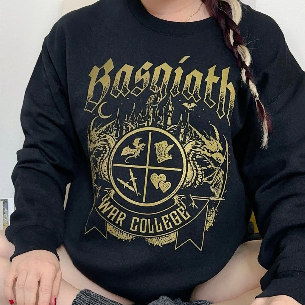 Fourth Wing Merch Basgiath War College Sweatshirt Gifts For Girlfriends