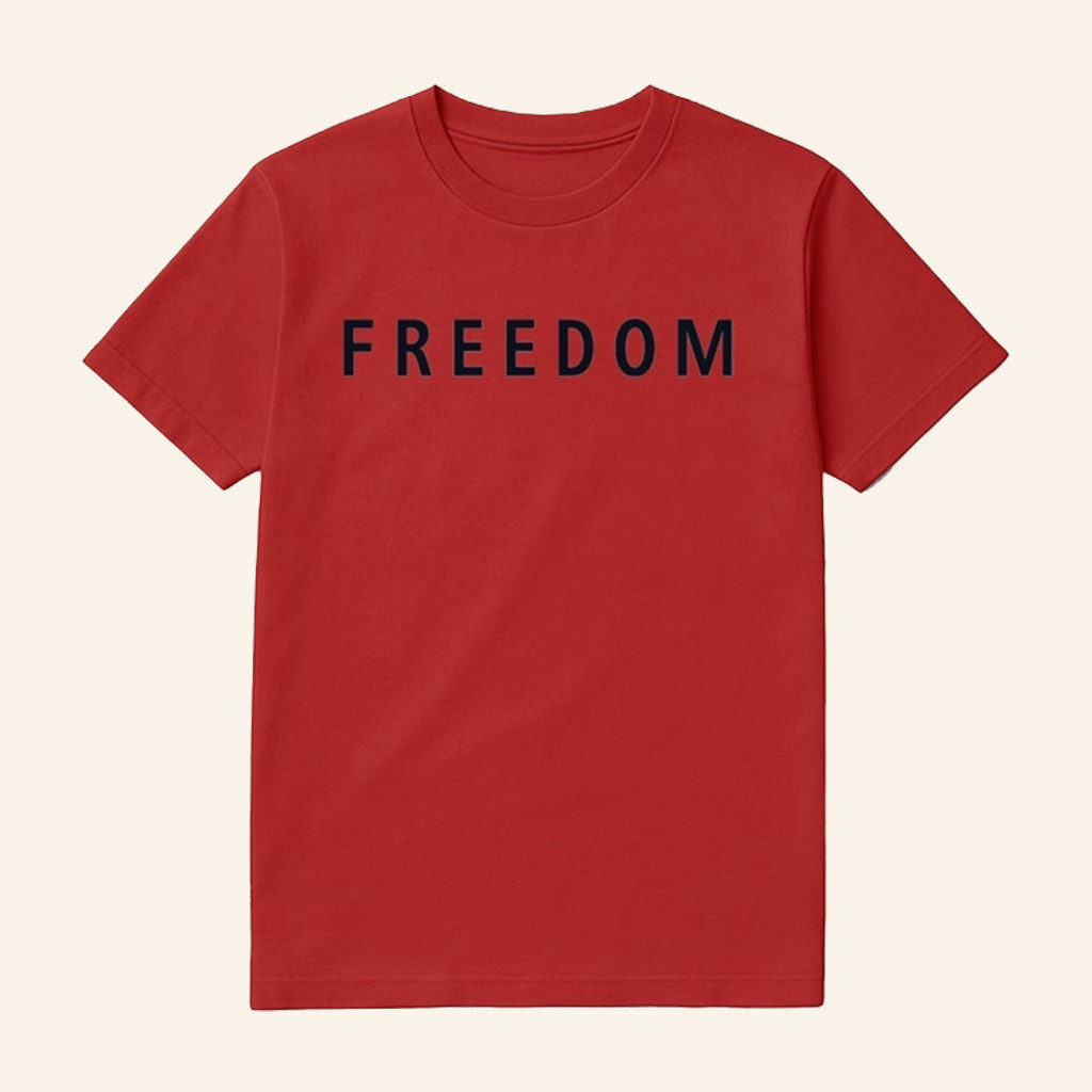 Freedom Shirt Charlie Kirk Shirt Red Charlie Kirk Merch Patriotic Gifts For Him