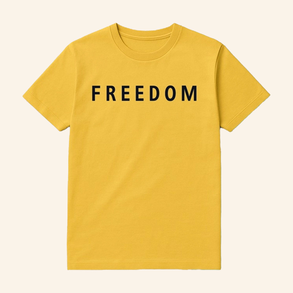 Freedom Shirt Charlie Kirk Shirt Yellow Charlie Kirk Merch Patriotic Gifts For Dad