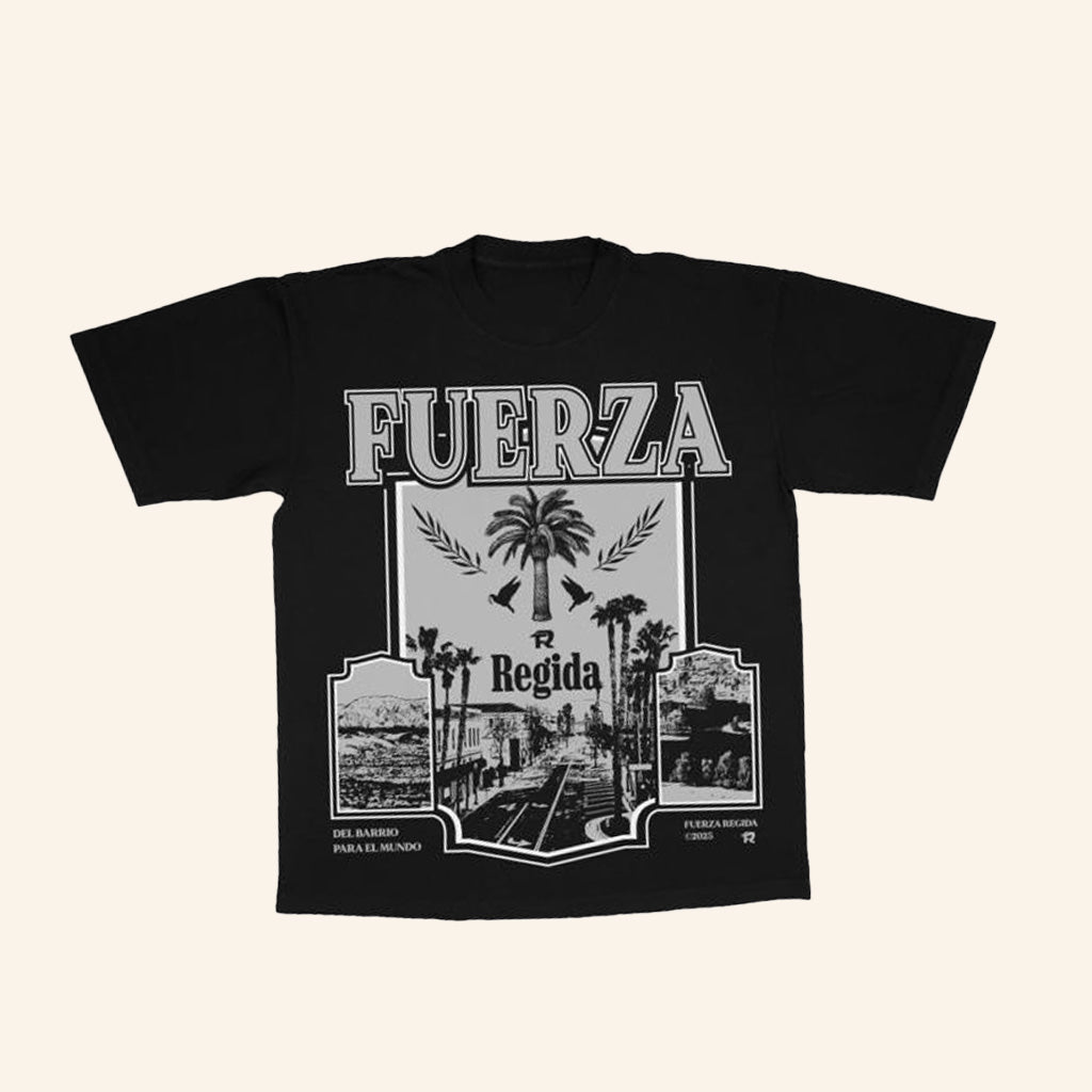 Fuerza Regida Merch Barrio Black Shirt Best Gifts For Music Lovers