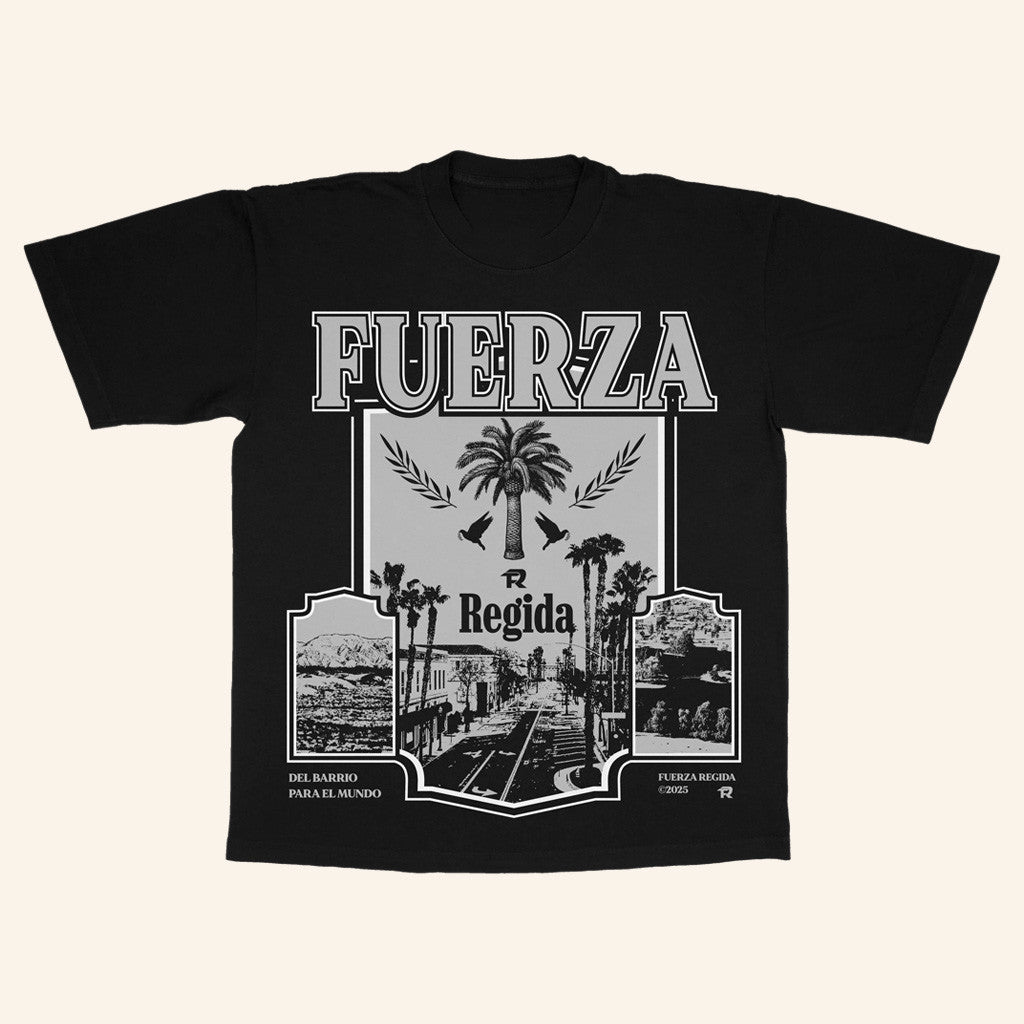 Fuerza Regida Merch Barrio Black T-Shirt Best Gifts For Music Lovers