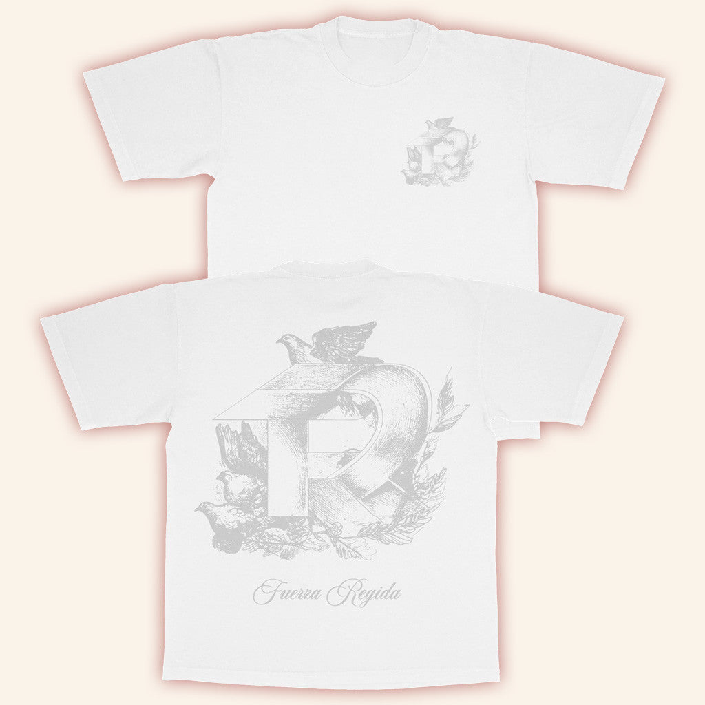 Fuerza Regida Merch Dove White T-Shirt Gift Ideas For Friends