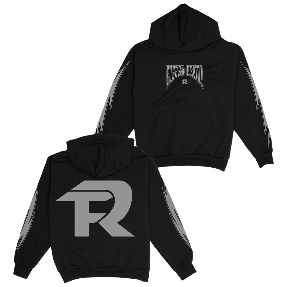 Fuerza Regida Merch Fuerza Regida Black Hoodie Father's Day Special Gifts For Dad