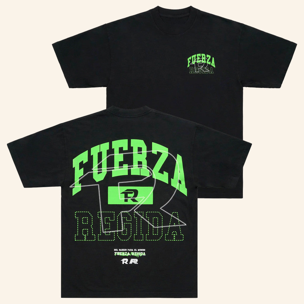 Fuerza Regida Merch GLO Black T-Shirt Gift Ideas For Friends