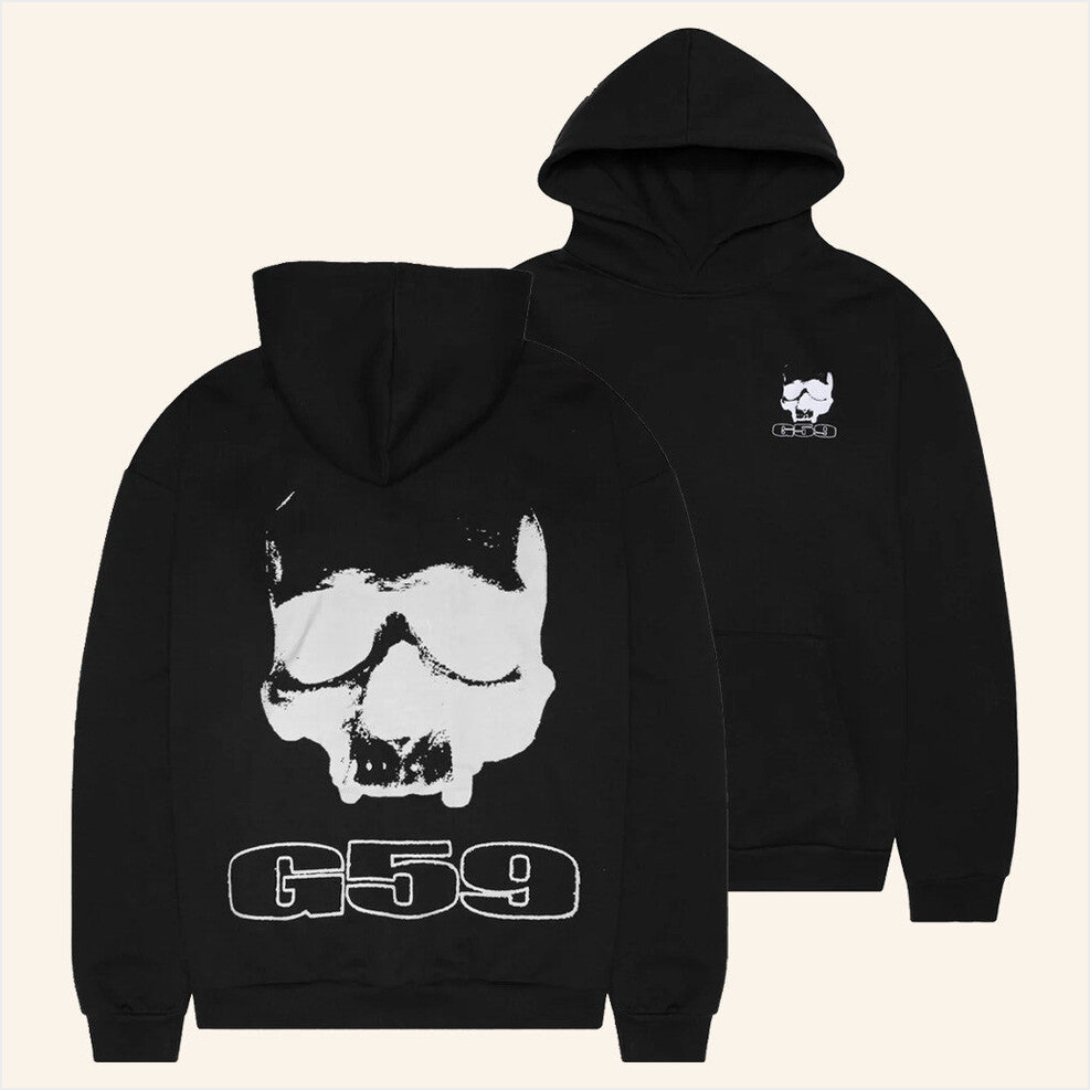G59 Skull Logo Hoodie Greyday 2025 Merch Present For Husband Best Friend Birthday Gifts