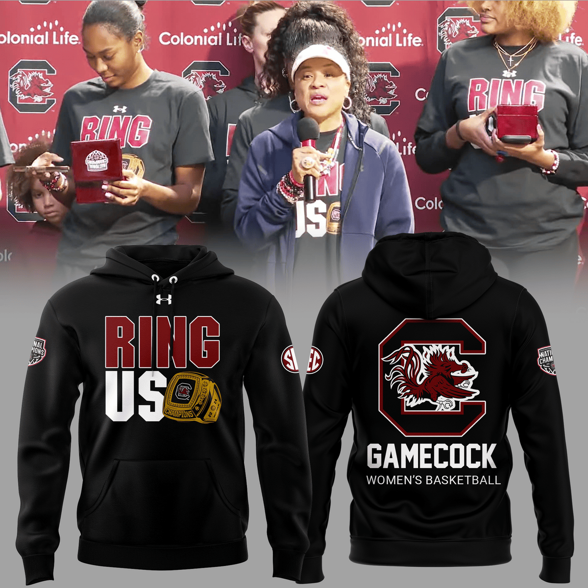 Gamecock Women's Basketball Hoodie Basketball Enthusiast Gifts