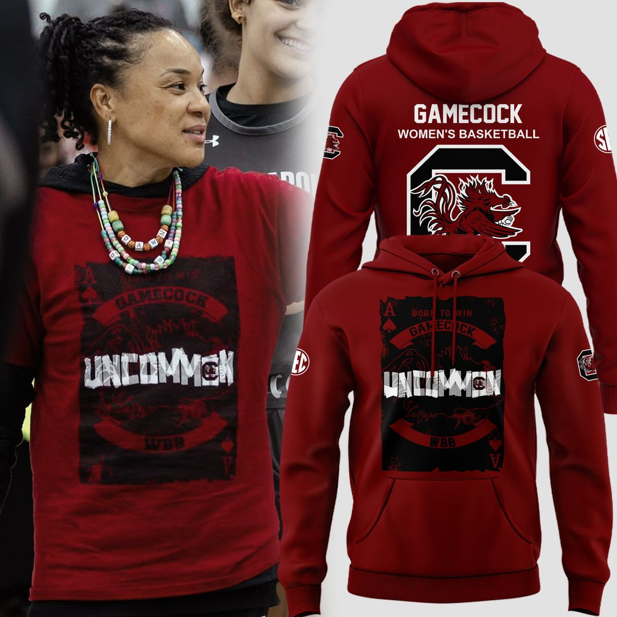 Gamecock Women's Basketball Hoodie Best Gifts For Basketball Fans