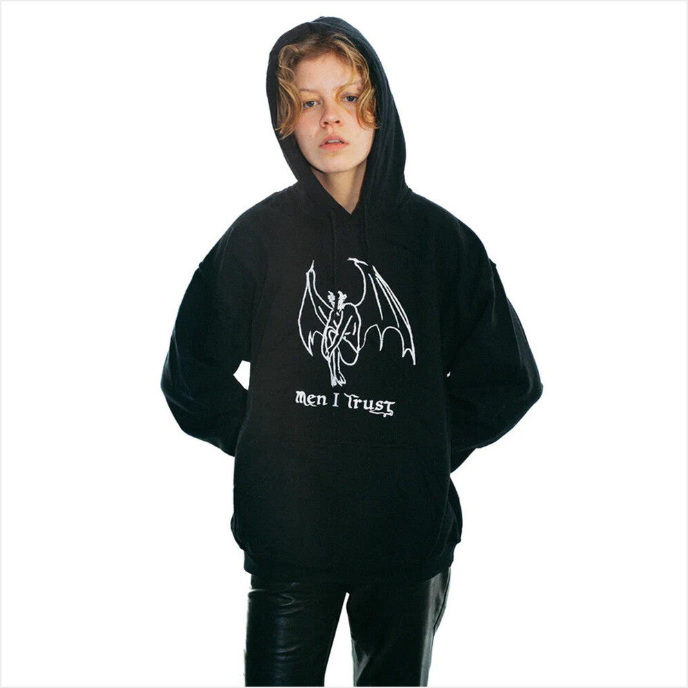Gargoyle Black Hoodie Men I Trust Merch Presents For Boyfriend Birthday Gifts For Best Friend