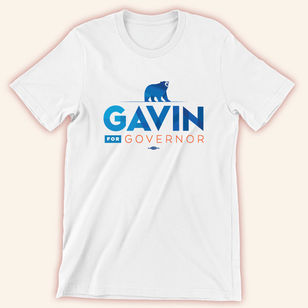 Gavin Newsom Merch Gavin For Governor White T-Shirt Present For Husband
