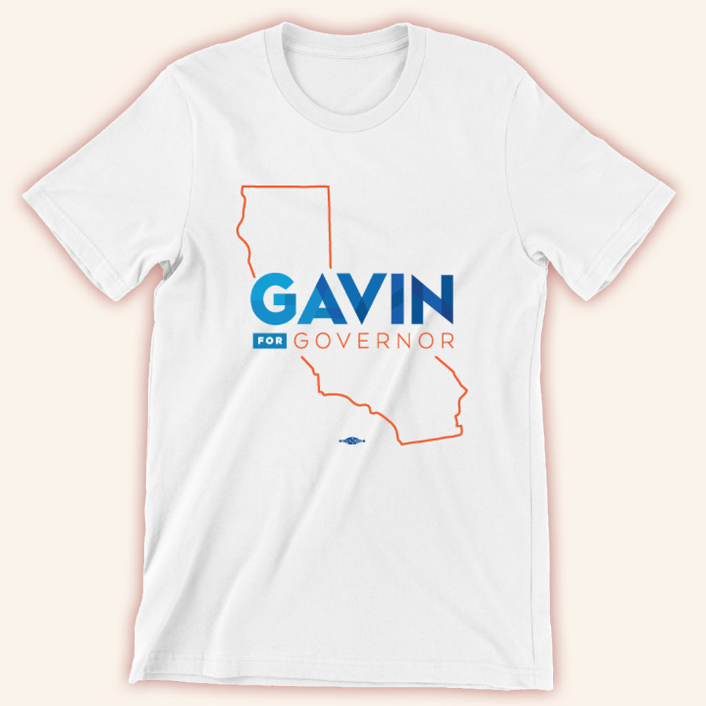 Gavin Newsom Merch Logo State T-Shirt Gifts For Father