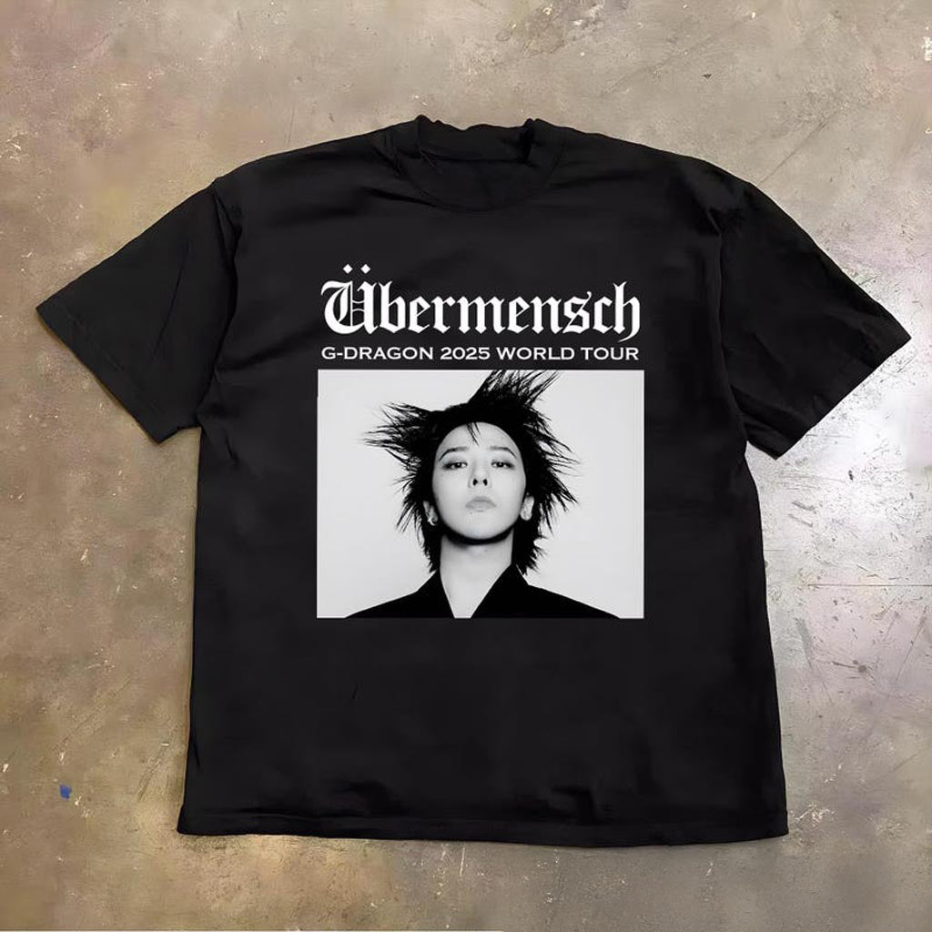 Gdragon World Tour Shirt, GDragon BigBang Poster Shirt, GDragon ï¿½bermensch 2025 Kpop,
