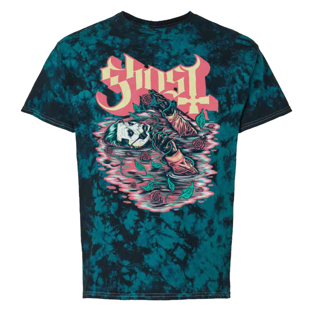 Ghost Merch Store Ghost Band Pre-Raphaelite Tie Dye T-Shirt Gifts For Music Fans Gifts For BFF