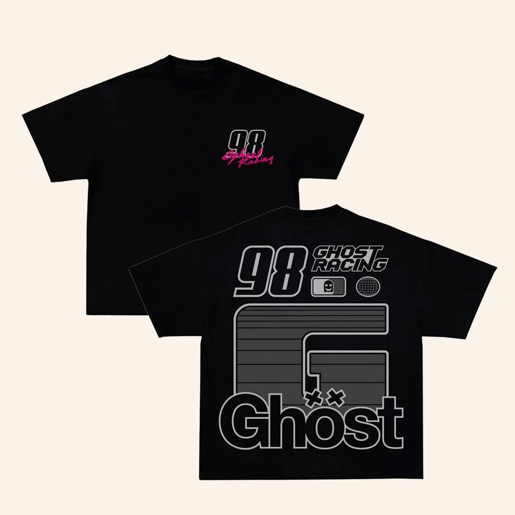 Ghost Racing Merch Big G Gray Shirt Black Gifts For Son