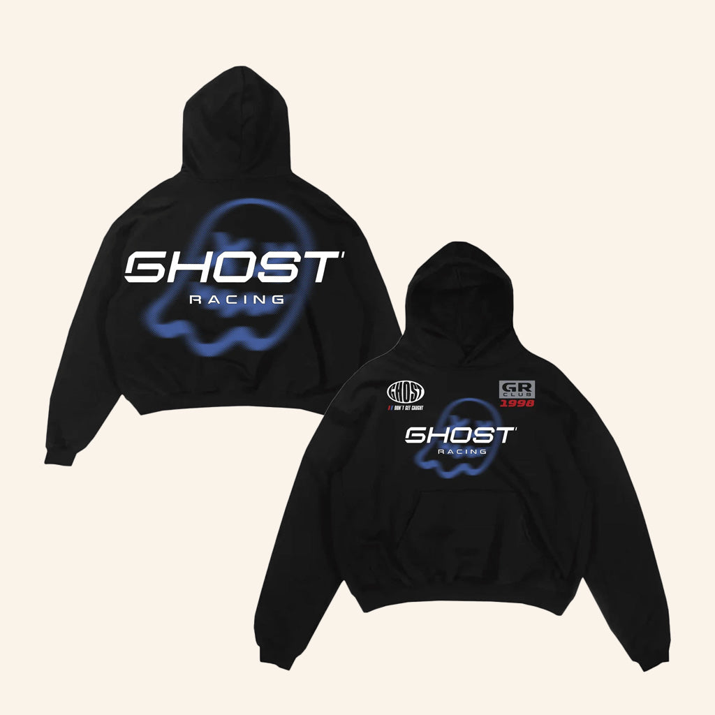 Ghost Racing Merch Blue Gr 1998 Ghost Black Hoodie Friends Gifts
