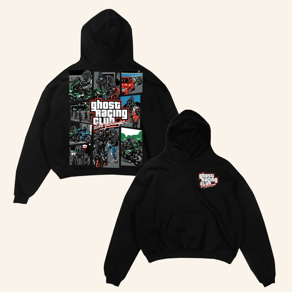 Ghost Racing Merch Gta Bootleg Black Hoodie Gifts For Father