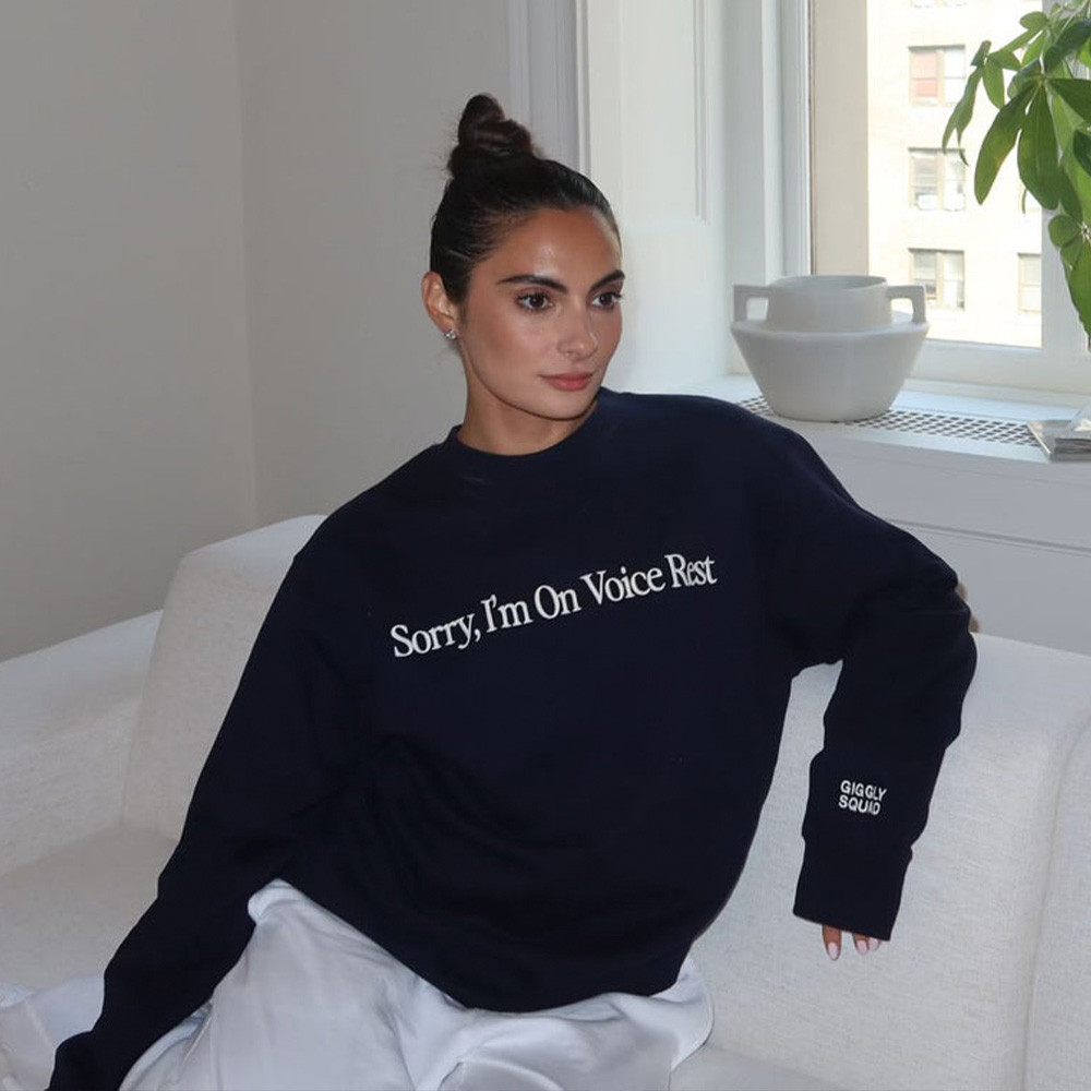 Giggly Squad Merch Sorry I'm On Voice Rest Sweatshirt Mother's Day Gifts