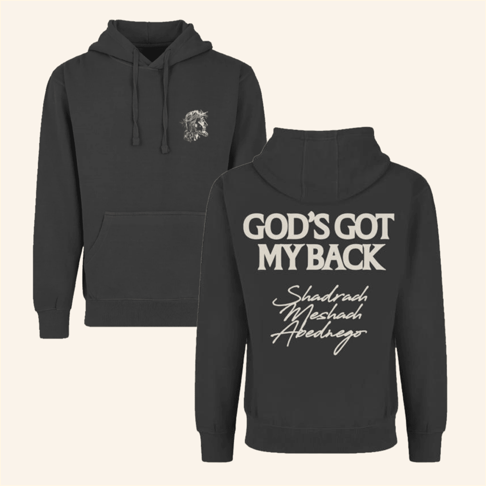 God's Got My Back Black Hoodie Brandon Lake Merch Birthday Gifts For Brother Gifts For Friends