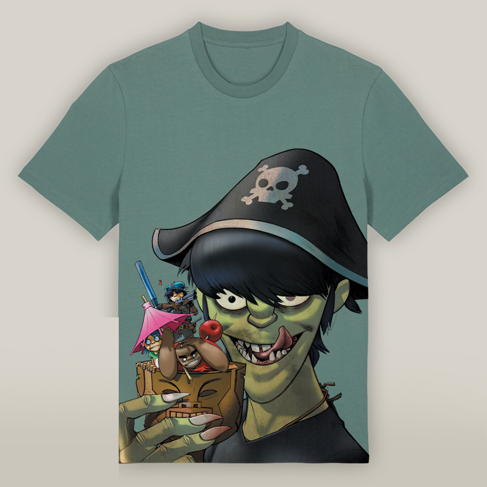 Gorillaz Merch T-shirt Pirate Cocktail Unique Gift For Pirate Lovers