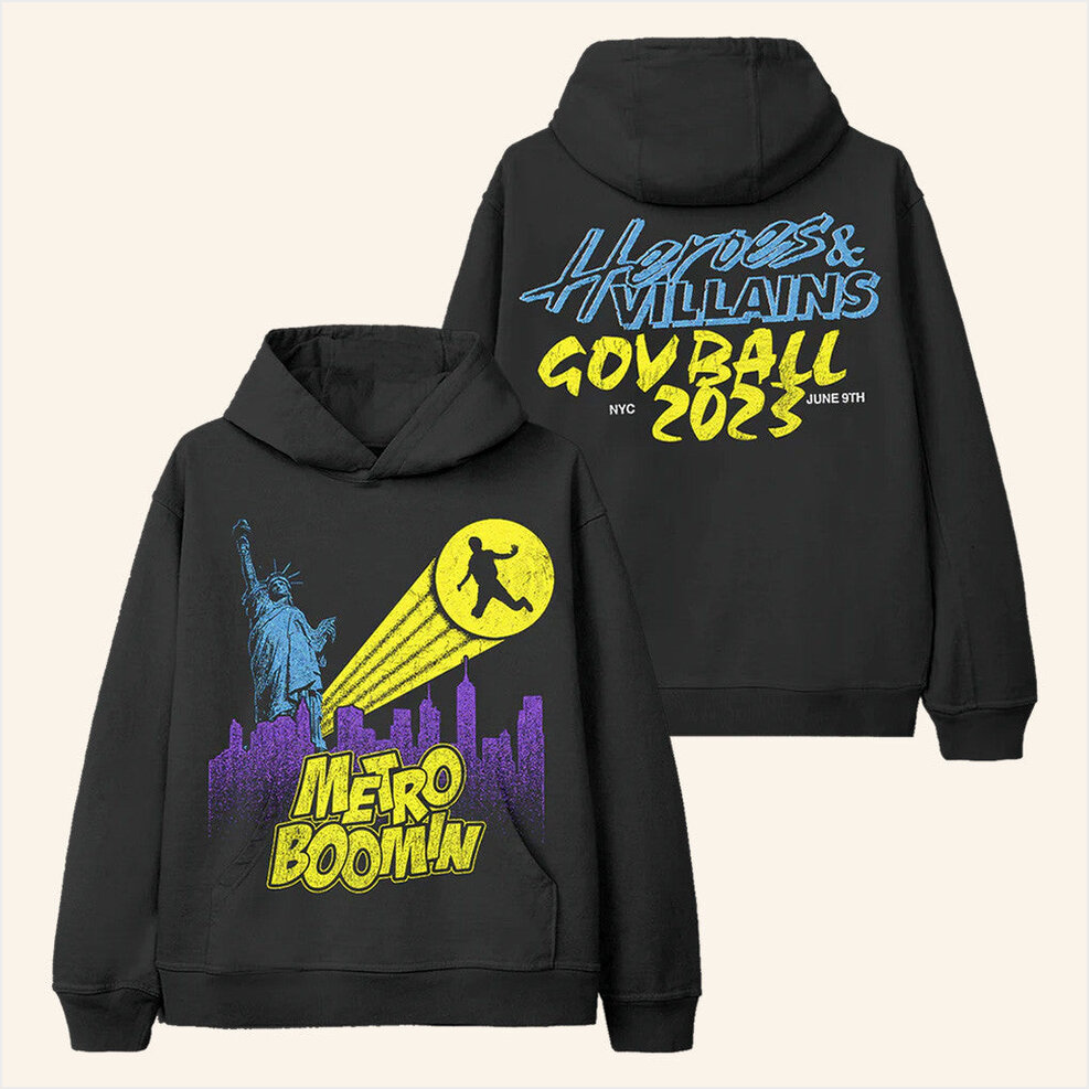 Gov Ball 2023 Hoodie Metro Boomin Merch Gifts For Husband Birthday Gift Ideas