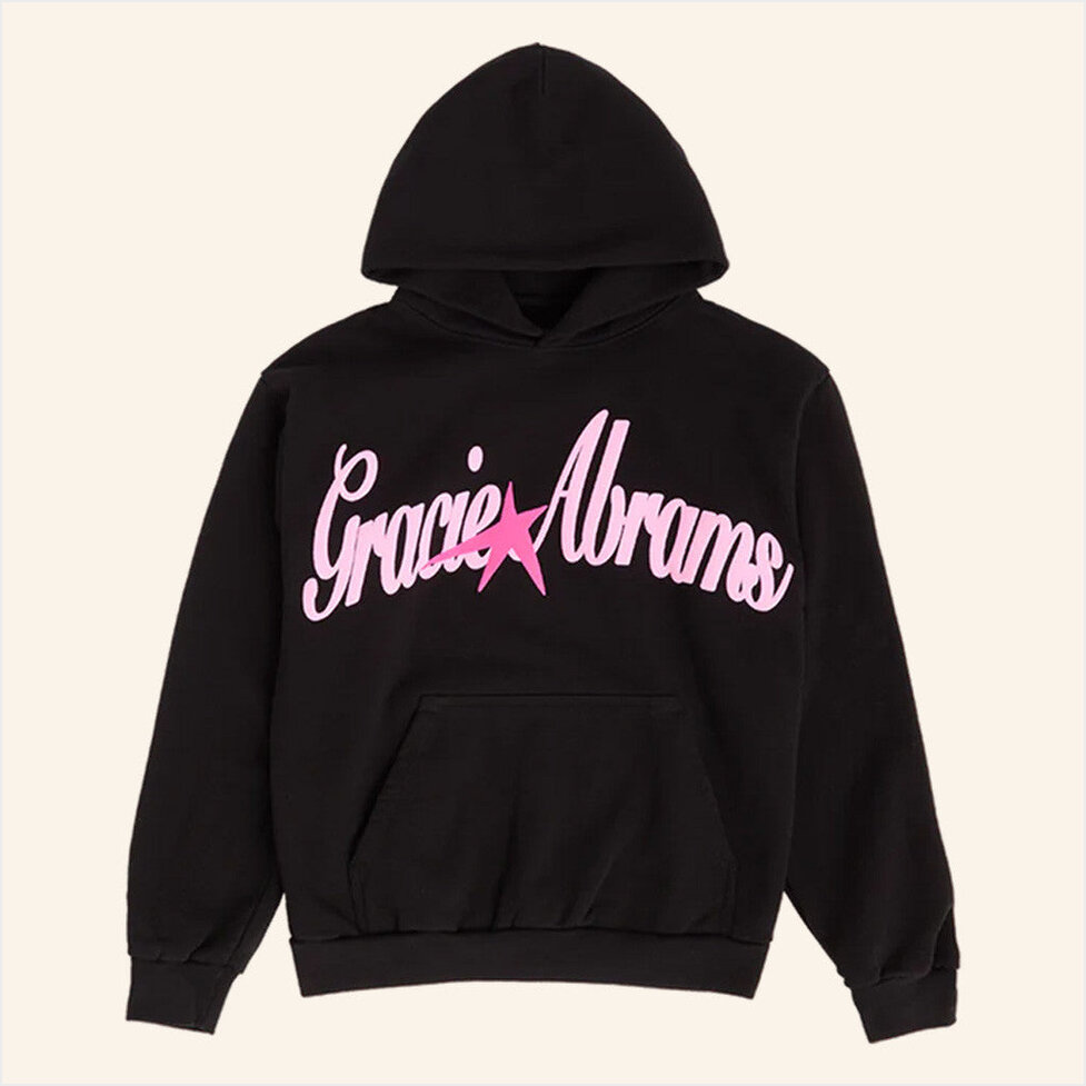 Gracie Abrams Black Star Hoodie Gracie Abrams Merch Birthday Gifts For Friends