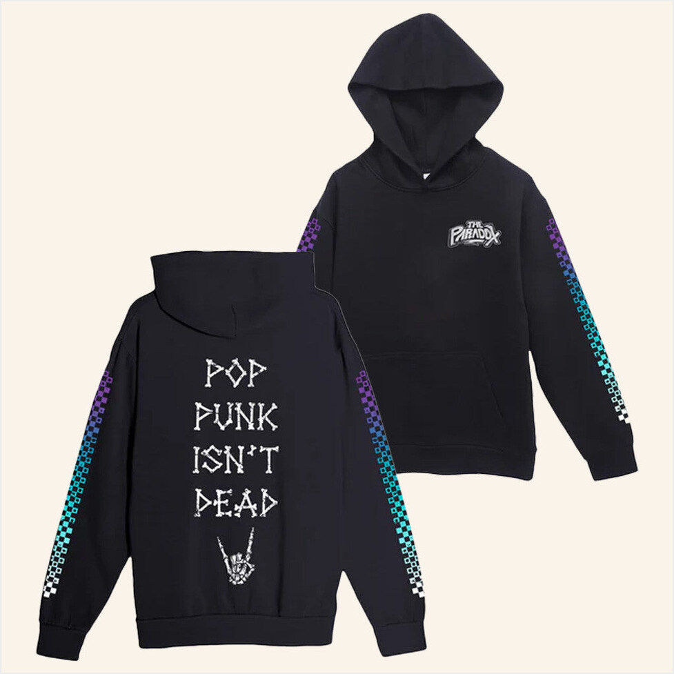 Gradient Pop Punk Isn't Dead Hoodie The Paradox Merch Gifs For Dad Birthday Gift Ideas