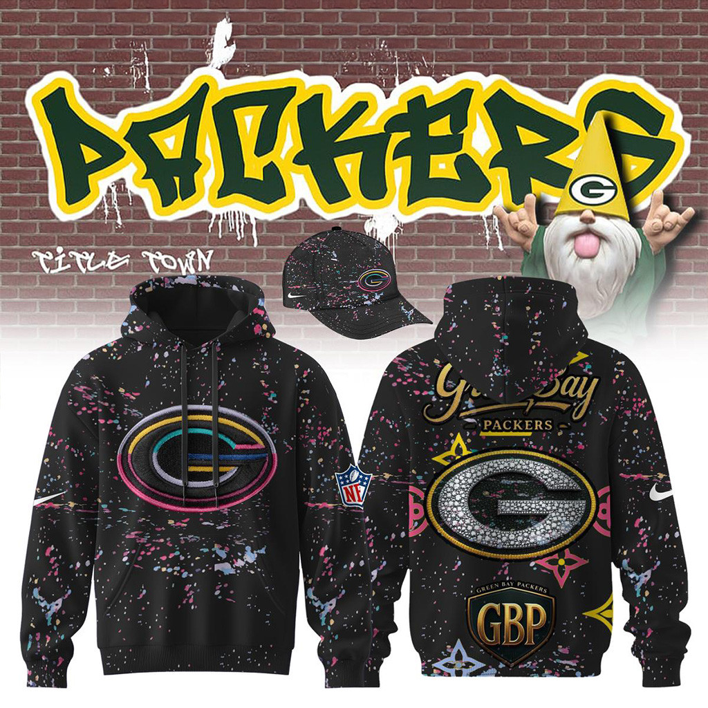 Green Bay Packers Crucial Catch 2025 Black Hoodie Green Bay Packers Merch Fans Gifts