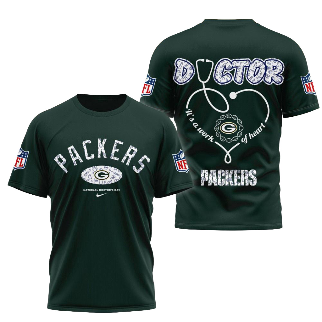 Green Bay Packers NFL National Doctors Day Shirt Green Bay Packers Merch Gifts For Him