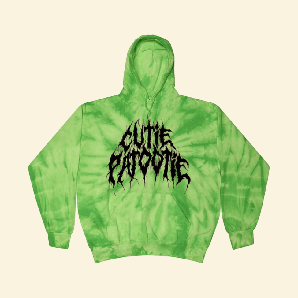 Green Tie Dye Cutie Patootie Hoodie A Good Cult Merch Gifts For Dad Who Have Everything