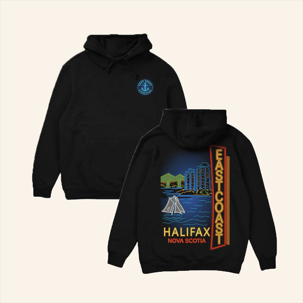 Halifax Waterfront Hoodie East Coast Lifestyle Merch Birthday Gifts For Friends
