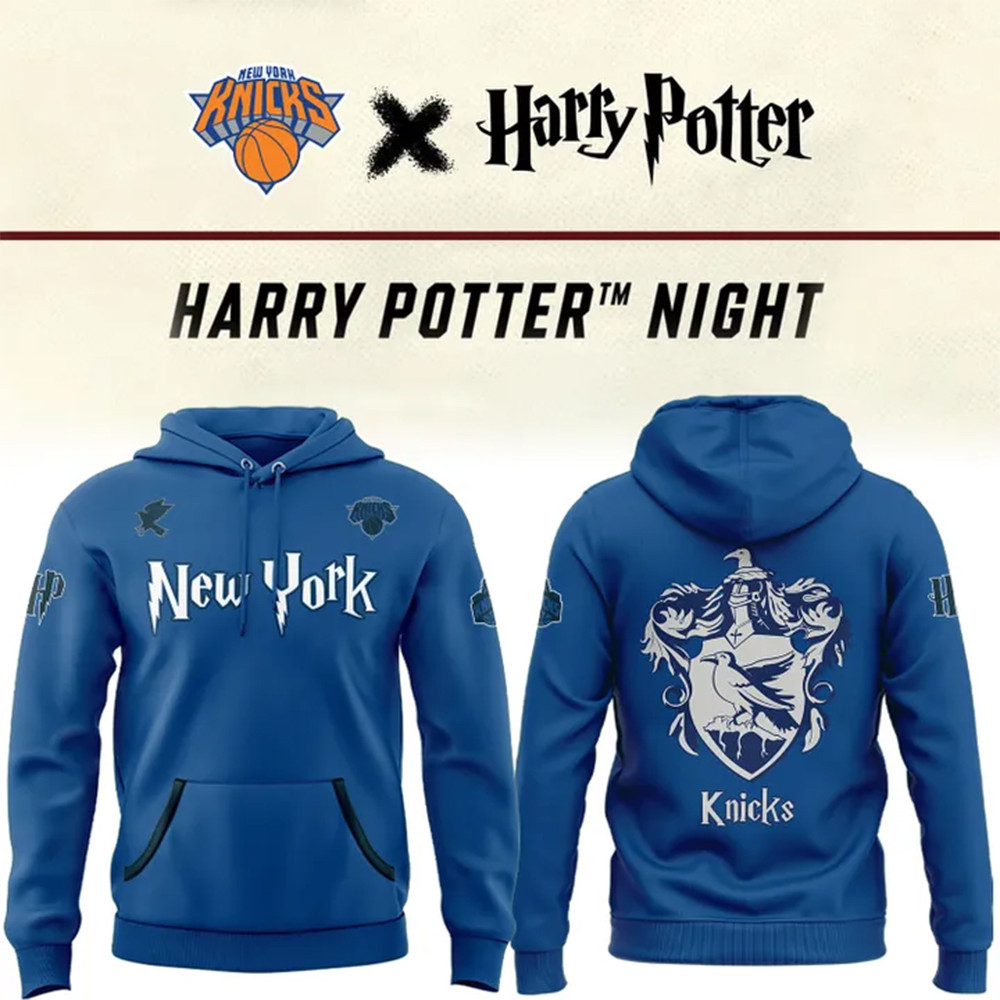 Harry Potter Blue Hoodie NYK Hoodie Unique Gifts For Basketball Lovers