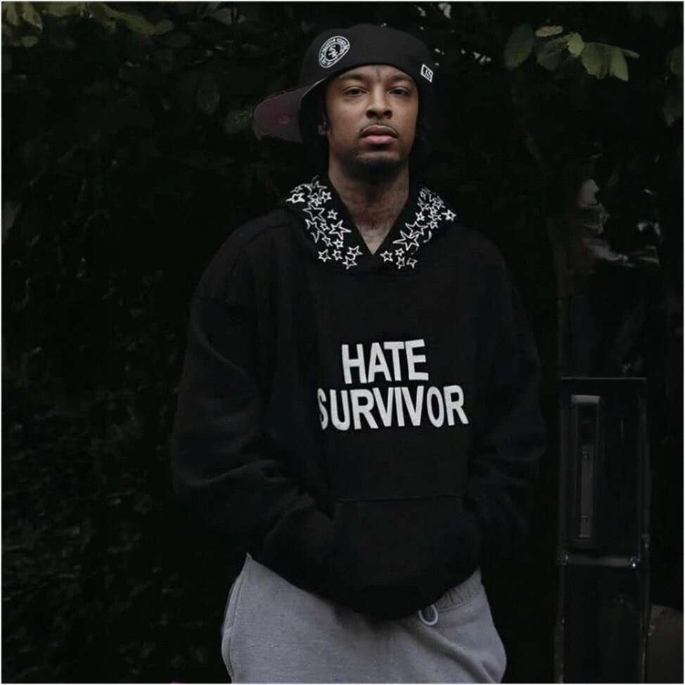 Hate Survivor Hoodie Drake Hate Survivor Stars Hoodie Gifts For Drake Fans BFF Gifts Ideas