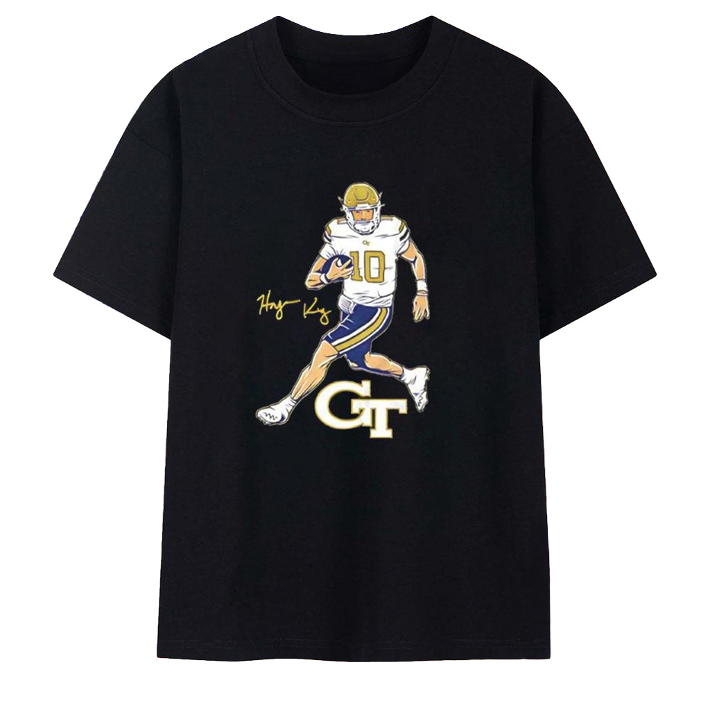Haynes King Georgia Tech Yellow Jackets T-Shirt Haynes King Merch Gifts For Football Fans