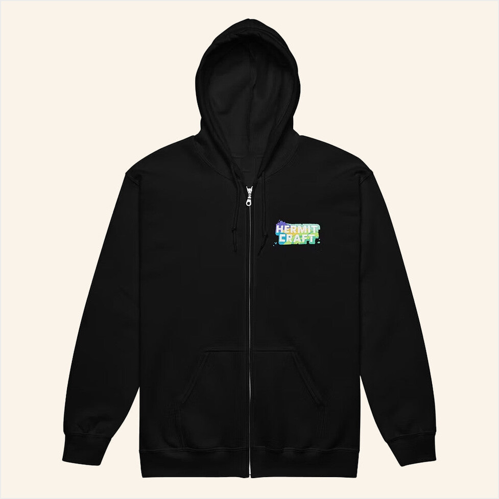 Hills Zip Hoodie Hermitcraft Merch Black Birthday Gifts For My Boyfriend Best Friend Gifts