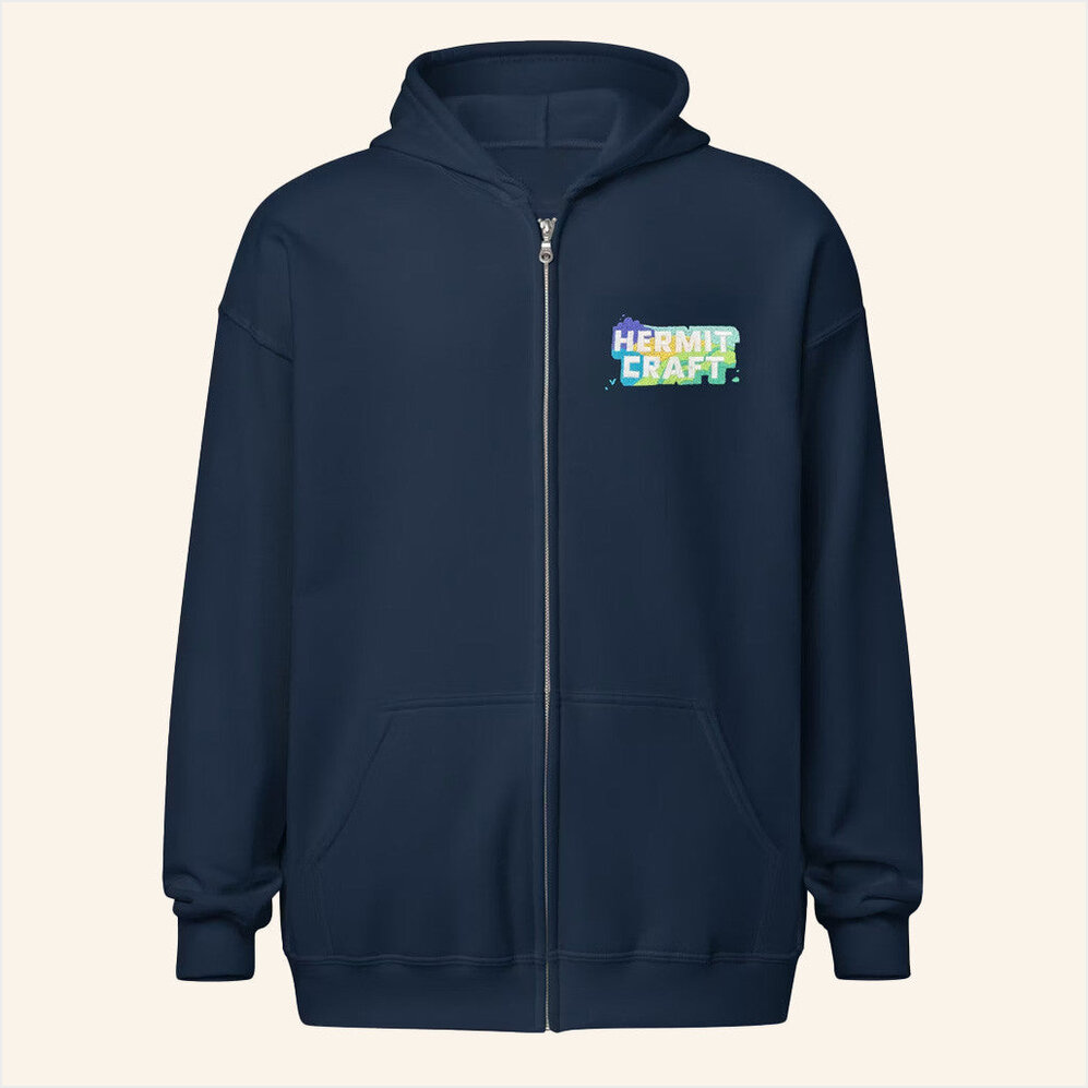 Hills Zip Hoodie Hermitcraft Merch Navy Birthday Gifts For My Boyfriend Gifts For Besties