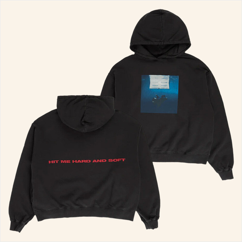 Hit Me Hard And Soft Black Hoodie Billie Eilish Merch Best Friend Birthday Gifts