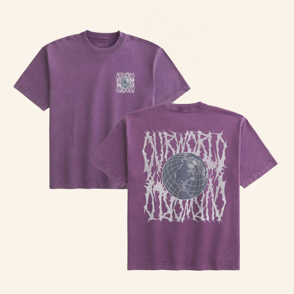 Hollister CO Merch Our World Graphic Wash T-Shirt Gifts For Her