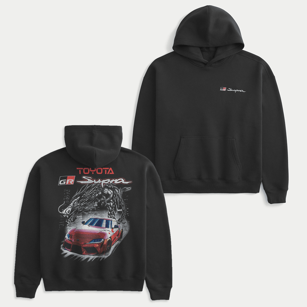 Hollister F1 Merch Toyota Supra Graphic Hoodie Great Father's Day Gifts