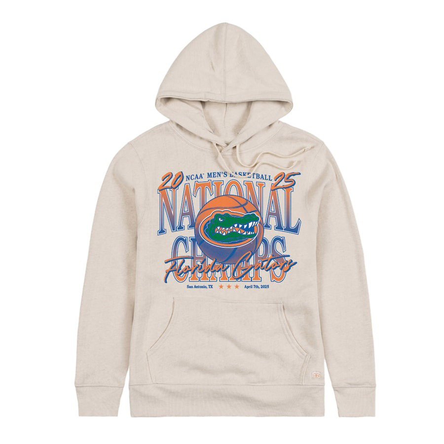 Homefield Cream Florida Gators 2025 NCAA Men's Basketball National Champions Hoodie Him Gifts